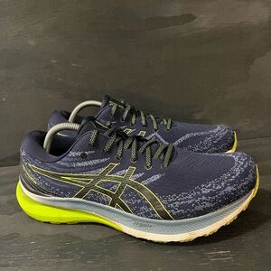 ASICS GEL-Kayano 29 Mens Size 11 Blue Yellow White Running Sneakers Shoes
